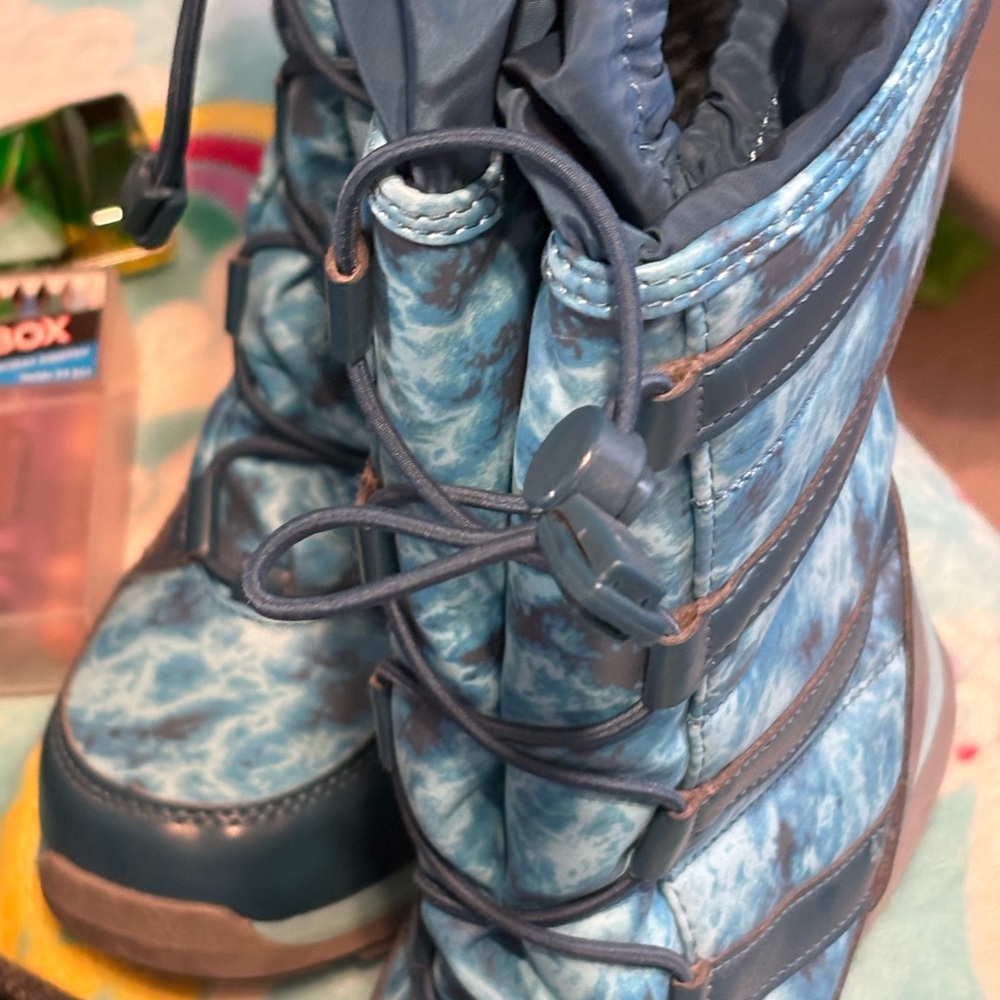 Lands' End Kids' Blue and Gray Boots